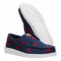 Wally Cru Embroidered Navy / Red