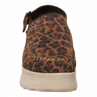 Delray Clog Suede  Brown Leopard