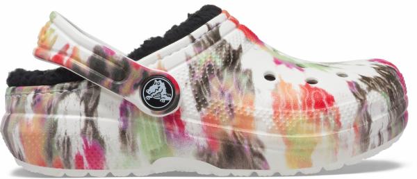 Crocs Classic Tie Dye Lined Graphic Clog Kids