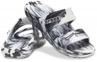 Crocs classic marbled sandal 207701 White / Black