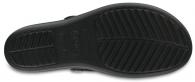 Crocs Sanrah Embellished Wedge Flip Black / Silver Metallic