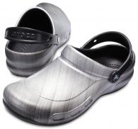 Bistro Graphic Clogs Metallic Silver