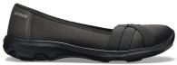 Crocs Busy Day Strappy Flat W Black/Slate Grey