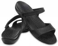 Womens Cleo V Sandal Black / Black