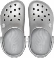  Kids’ Crocband™ Glitter Clog Silver