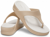 Women’s Crocs Boca Wedge Flip Chai