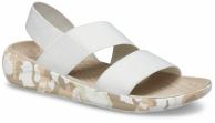 Crocs Literide Printed Camo Stretch Sandal almost white