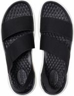 Crocs Literide Stretch Sandal Black / White