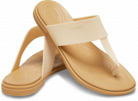 Womens Crocs Tulum Flip Vanilla