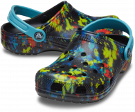 CROCS CLASIC TIE DYE GRAPHIC KIDS CLOG turq tonic / multi