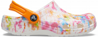 CROCS CLASIC TIE DYE GRAPHIC KIDS CLOG Orange zing/multi