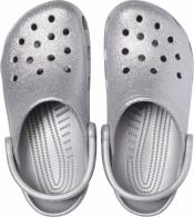 Crocs Classic Glitter Clog  Silver