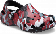 Crocs Classic Camo Kids Clog Black / Red