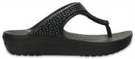 Crocs Sloane Embellished Flip Black / Black