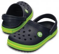 CROCS Crocband Clog Kids Navy / Volt Green