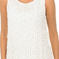 DESIGUAL SLEEVELESS DRESS  61V2LD3-1000 white