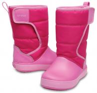 CROCS Kids’ LodgePoint Snow Boot Candy Pink / Party Pink