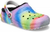 Crocs Classic Lined Spray Dye Clog White/Multi