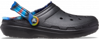 Crocs Classic Lined Spray Dye Clog Black/Multi