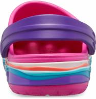 Kids Crocband™ Wavy Band Clog Neon Magenta