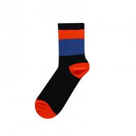 Gestreifte Kindersocken Oranžna/Modra/Črna