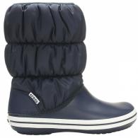 CROCS Womens Winter Puff Boot Navy / White