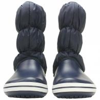 CROCS Womens Winter Puff Boot Navy / White