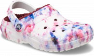 Crocs Classic Lined Tie Dye Clog Garnet/Multi