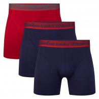 BAMBOO BASIC RICO 3-pack RED / NAVY / NAVY