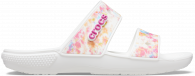 Crocs Classic Tie Dye Graphic Sandal Multi/White