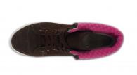 Crocs Lo Pro Suede Hi Top Sneaker espresso/fuchsia