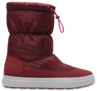 Womens LodgePoint Shiny Pull-on Boot Garnet / Candy Pink