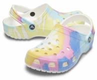 Crocs Classic Tie Dye Graphic Clog white/multi