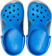  Kids Crocs Fun Lab Shark Band Clog Bright Cobalt