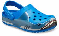  Kids Crocs Fun Lab Shark Band Clog Bright Cobalt