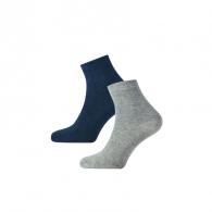 Herensocken niedrige - 2 Paar Dark Blue/Grey