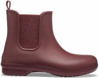 Women’s Crocs Freesail Metallic Chelsea Boot Metallic Burgundy