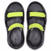 Swiftwater River Sandal Kids black/voltgreen