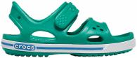 Crocband Sandal II Deep Green / Prep Blue