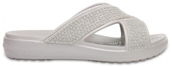 Crocs Sloane Embellished Cross-Strap Sandal